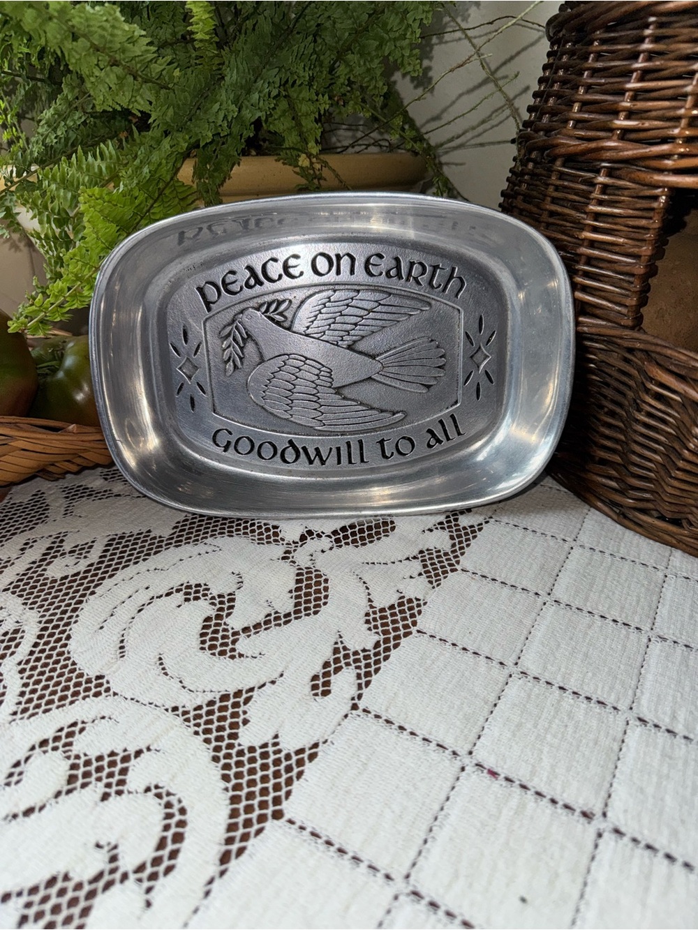 Vintage Metal Wilton Bread Tray